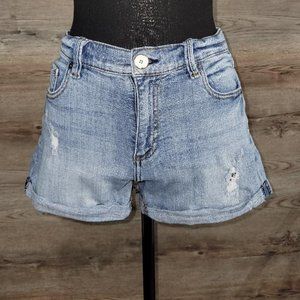 Cosmic Blue Cut off Denim Shorts